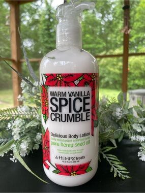 HEMPZ Warm Vanilla Spice Crumble Body Lotion - White
